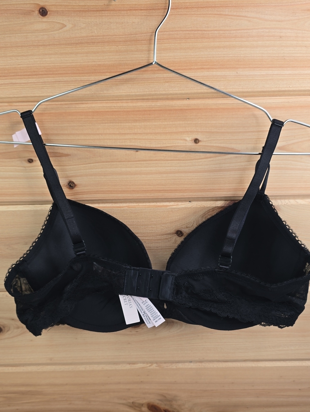 Victoria's Secret Sexy Tee Sheer Heritage Dot Push-Up Bra Sz 38C NWT - Picture 4 of 6